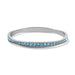 Brighton : Light Hearted Crystal Bangle in silver-aqua - Brighton : Light Hearted Crystal Bangle in silver-aqua