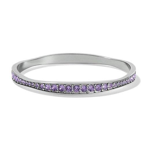 Brighton : Light Hearted Crystal Bangle in silver-Tanzanite - Brighton : Light Hearted Crystal Bangle in silver-Tanzanite
