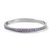 Brighton : Light Hearted Crystal Bangle in silver-Tanzanite - Brighton : Light Hearted Crystal Bangle in silver-Tanzanite