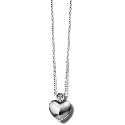 Brighton : Meridian Mini Heart Necklace in Silver - Brighton : Meridian Mini Heart Necklace in Silver