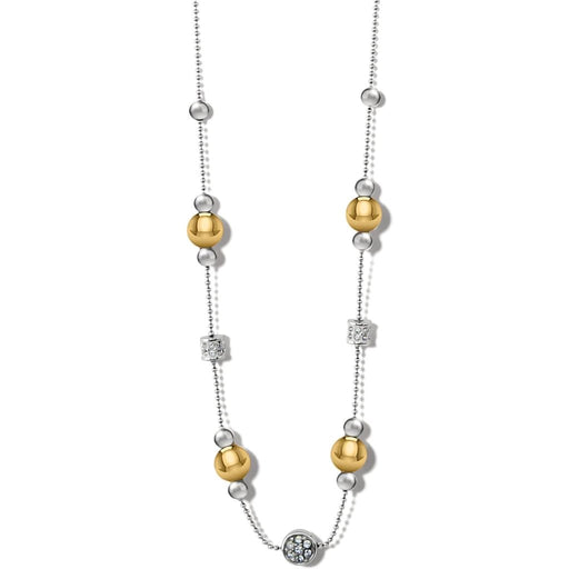 Brighton : Meridian Prime Short Necklace in Silver - Gold -