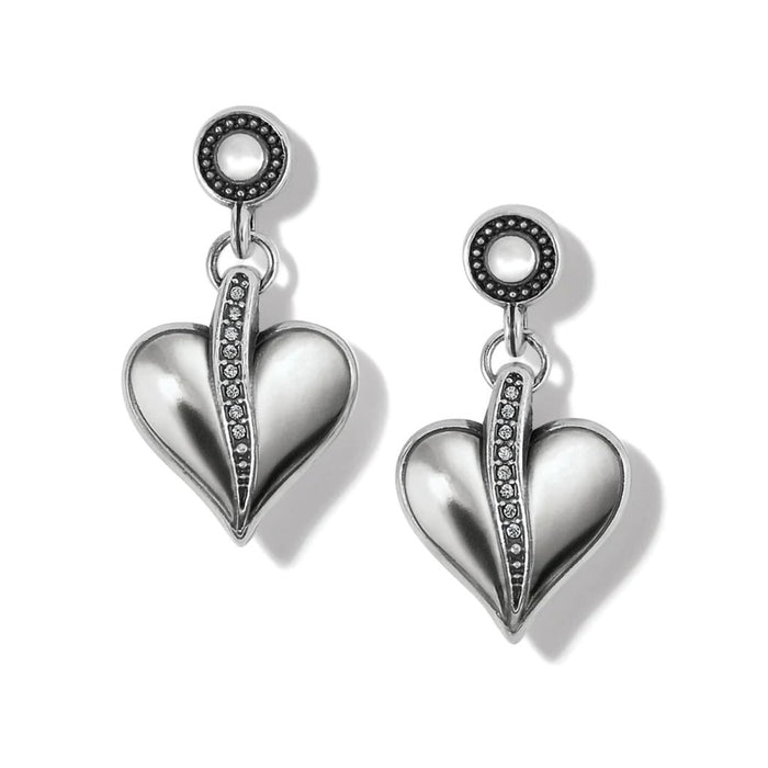 Brighton : Precious Heart Post Drop Earrings -