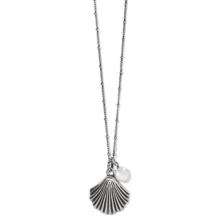 Brighton : Silver Shells Pearl Necklace -
