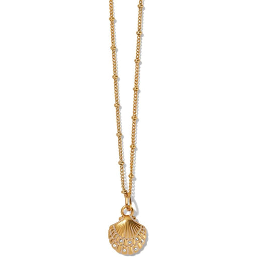 Brighton : Voyage Mini Shell Necklace in Gold -