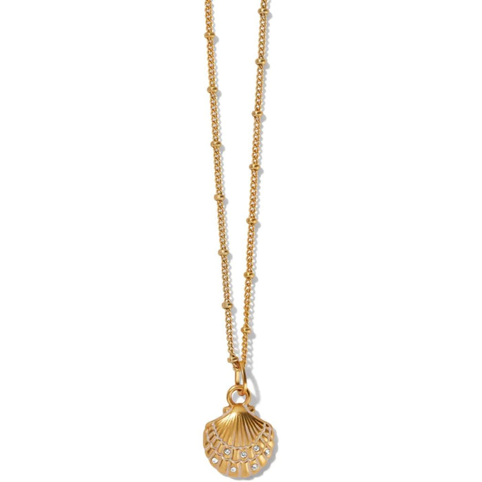 Brighton : Voyage Mini Shell Necklace in Gold -