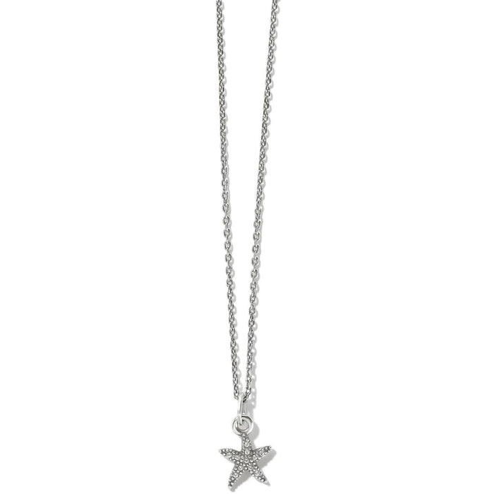 Brighton : Voyage Mini Starfish Necklace in Silver -