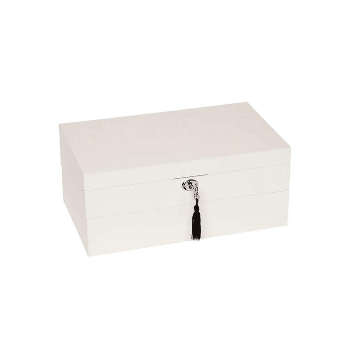 Brouk : Stackable High-Gloss Jewelry Box - White -