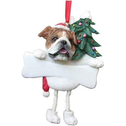Bulldog Dangling Leg Ornament - Bulldog Dangling Leg Ornament