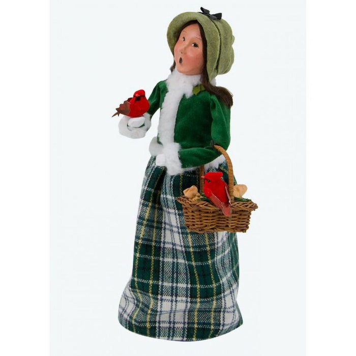Byers' Choice : Man with Cardinals - Byers' Choice : Woman with Cardinals - Annies Hallmark and Gretchens Hallmark, Sister Stores