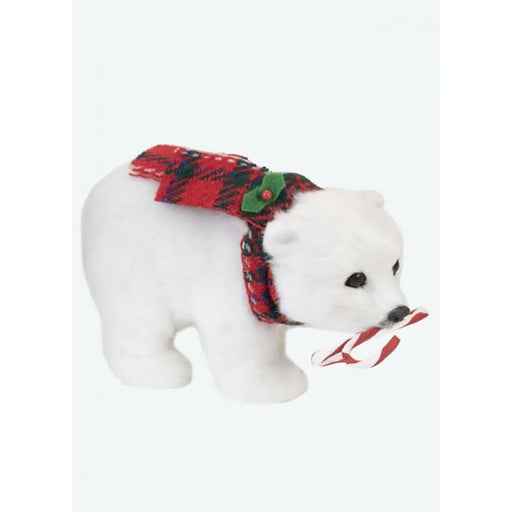 Byers' Choice : Polar Bear with Candy Cane - Byers' Choice : Polar Bear with Candy Cane - Annies Hallmark and Gretchens Hallmark, Sister Stores