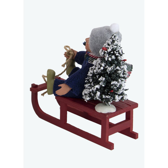 Byers' Choice : Toddler on Sled - Byers' Choice : Toddler on Sled