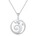 Cape Cod : Evening Tide - Waves and White Topaz Necklace -