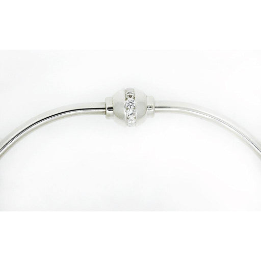 Cape Cod • Lestage : Single Ball Bracelet in Sterling Silver with Cubic Zirconia -