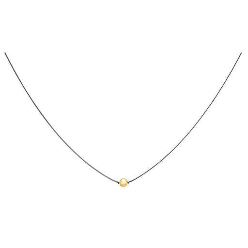 Cape Cod • Lestage : Snake Chain Necklace in Sterling Silver with 14k Gold -