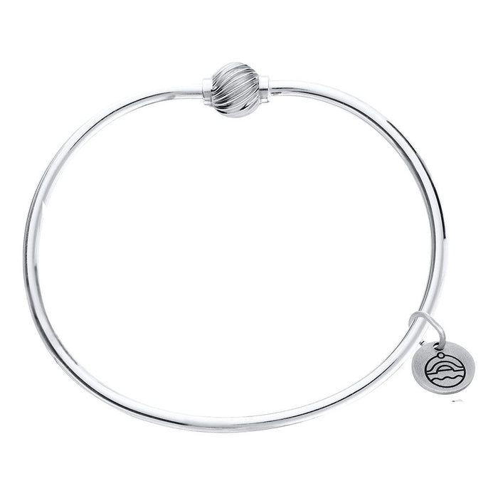 Cape Cod • Lestage : Swirl Beaded Bangle in Sterling Silver -