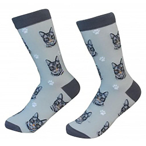 Cat Crew Socks - Tabby Cat Silver - Cat Crew Socks - Tabby Cat Silver - Annies Hallmark and Gretchens Hallmark, Sister Stores
