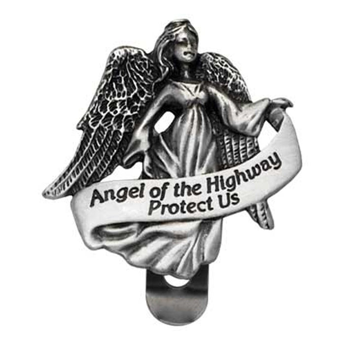Cathedral Art : "Angel Of The Highway Protect Us" Visor Clip - Cathedral Art : "Angel Of The Highway Protect Us" Visor Clip