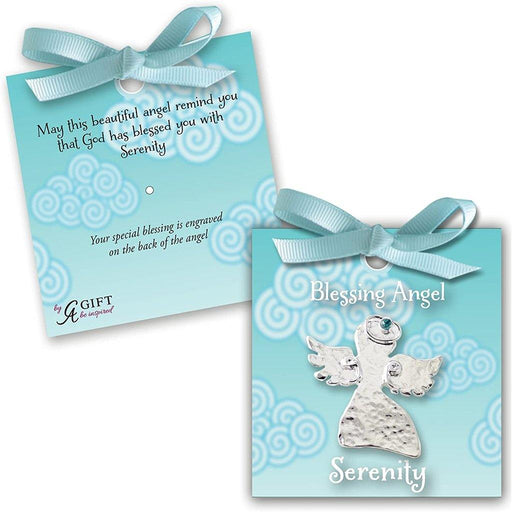 Cathedral Art : Blessed With Serenity Angel Pin -