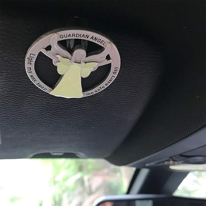 Cathedral Art : Glow in The Dark Guardian Angel Visor Clip, Light My Way - Cathedral Art : Glow in The Dark Guardian Angel Visor Clip, Light My Way