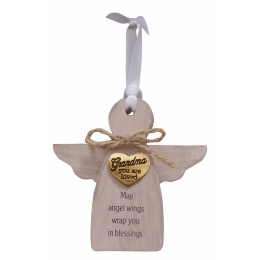 Cathedral Art : Grandma, You are Loved Wood Angel Ornament - Cathedral Art : Grandma, You are Loved Wood Angel Ornament
