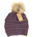 CC Beanie : Fur Pom CC Beanie - Violet - CC Beanie : Fur Pom CC Beanie - Violet - Annies Hallmark and Gretchens Hallmark, Sister Stores