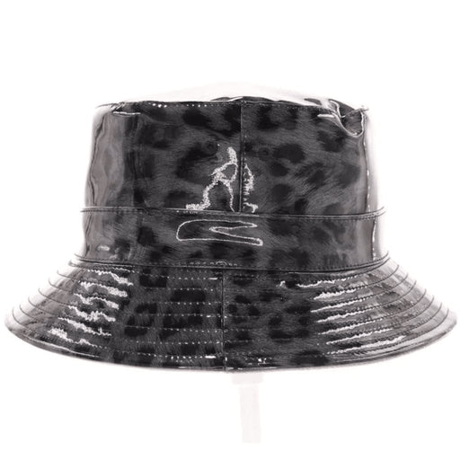 CC Beanie : Leopard Reversible Rain Bucket Hat in Grey -