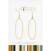 Center Court : Gold Ivory Dangle Layers Earrings - Center Court : Gold Ivory Dangle Layers Earrings