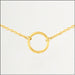 Center Court : Gold Open Circle Layers Necklace - Center Court : Gold Open Circle Layers Necklace