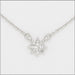 Center Court : Silver CZ Starburst Layers Necklace - Center Court : Silver CZ Starburst Layers Necklace