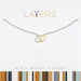 Center Court : Silver Two-Tone Double Heart Layers Necklace - Center Court : Silver Two-Tone Double Heart Layers Necklace