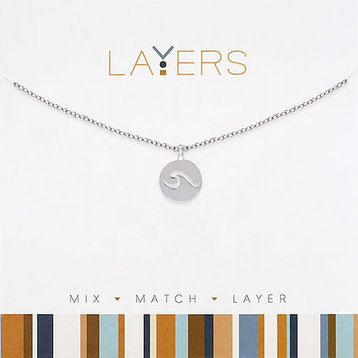 Center Court : Silver Wave Layers Necklace - Center Court : Silver Wave Layers Necklace
