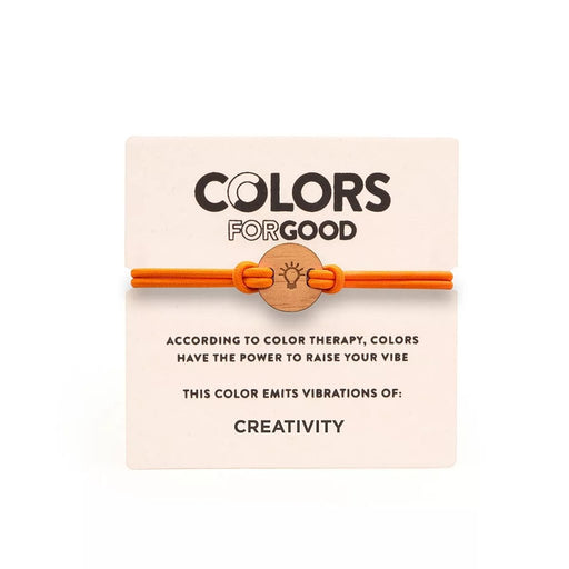 Colors For Good : Moods + Wood Charm Creativity Energy Bracelet - Colors For Good : Moods + Wood Charm Creativity Energy Bracelet