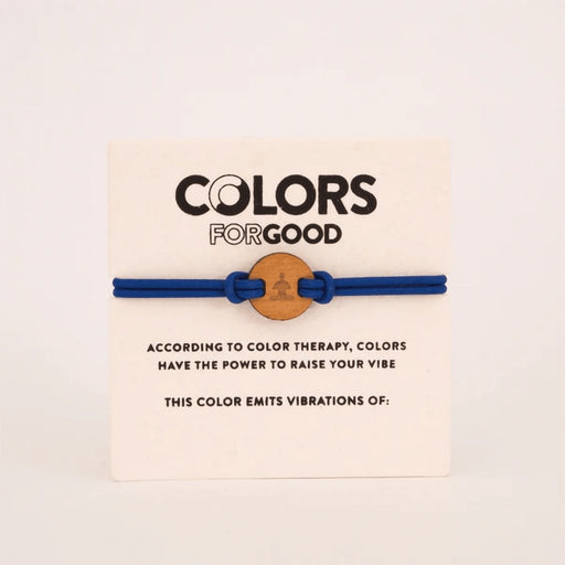 Colors For Good : Moods + Wood Charm Patience Bracelet -