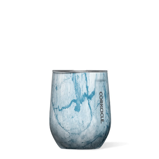 Corkcicle : 12oz Origins Stemless Wine Cup in Blue Marble -
