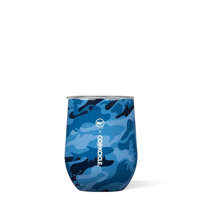 Corkcicle : Vineyard Vines Stemless Wine Cup in Blue Camo -