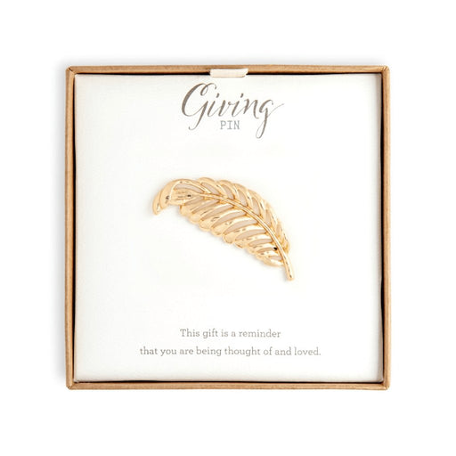 DEMDACO : Gold Feather Giving Pin -