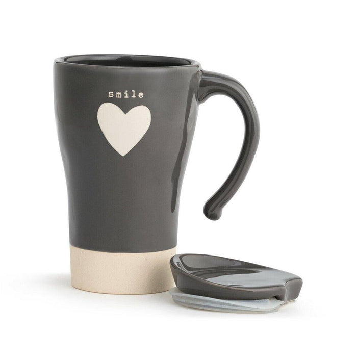 Demdaco : Rise & Shine Heart Travel Mug