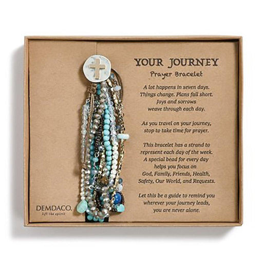 DEMDACO : Turquoise Your Journey Prayer Bracelet -