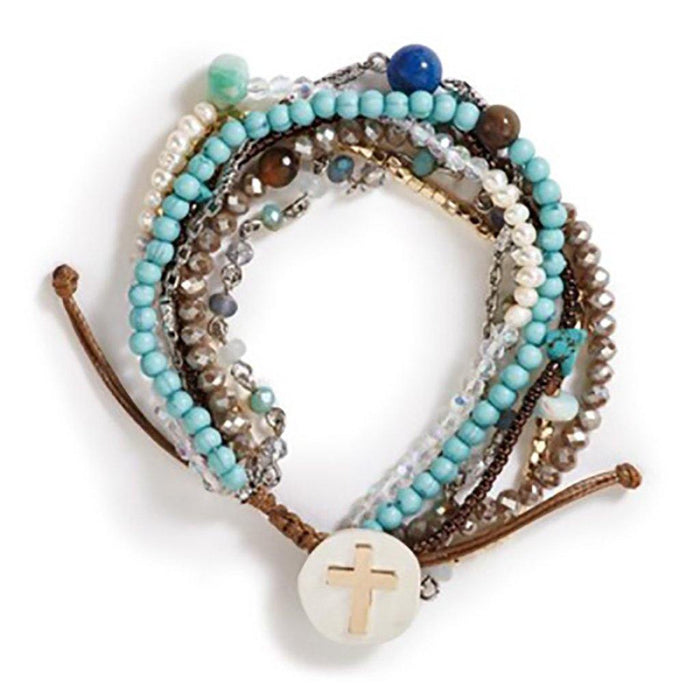 DEMDACO : Turquoise Your Journey Prayer Bracelet -
