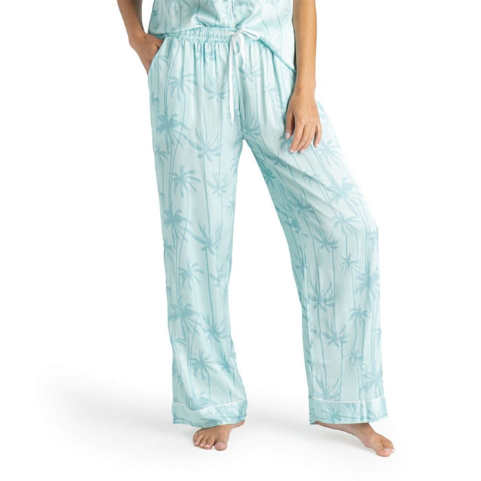 DM Merchandising : Hello Mello Leaf Me Alone Beauty Sleep Satin Pajama Pants - DM Merchandising : Hello Mello Leaf Me Alone Beauty Sleep Satin Pajama Pants