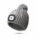 DM Merchandising : Night Scope Nova Pom Hat in Grey - DM Merchandising : Night Scope Nova Pom Hat in Grey