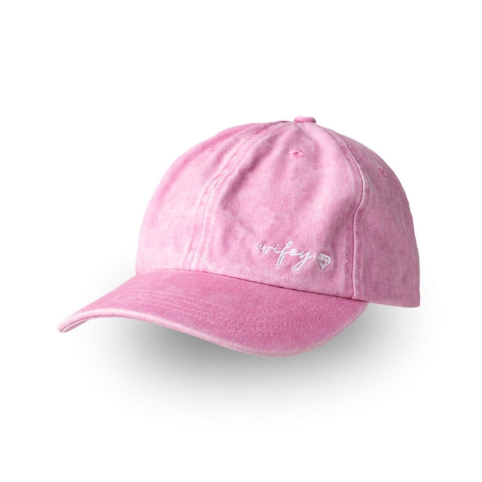 DM Merchandising : Pacific Brim Wifey Classic Hat in Pink - DM Merchandising : Pacific Brim Wifey Classic Hat in Pink