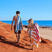 Dock Bay : Quick Dry Beach Towel - Summer - XL in Peach Sunrise -