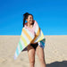 Dock Bay : Quick Dry Beach Towel - Summer - XL in Unicorn Waves -