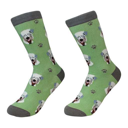 Dog Breed Crew Socks - Coated Wheaten Terrier -