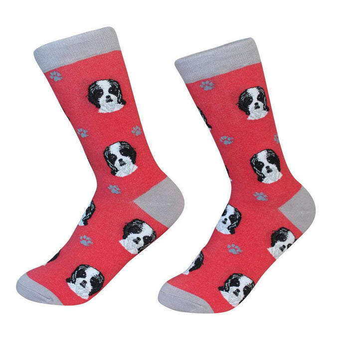 Dog Breed Crew Socks - Shih Tzu -
