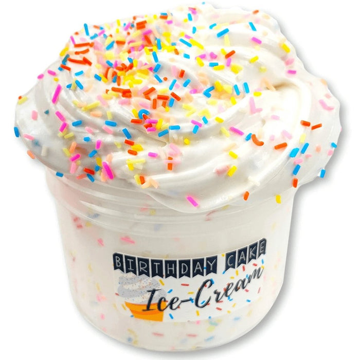 Dope Slimes : Birthday Cake Ice Cream Slime 8oz -