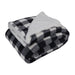 Double Sherpa Blanket in Black Plaid - Double Sherpa Blanket in Black Plaid - Annies Hallmark and Gretchens Hallmark, Sister Stores