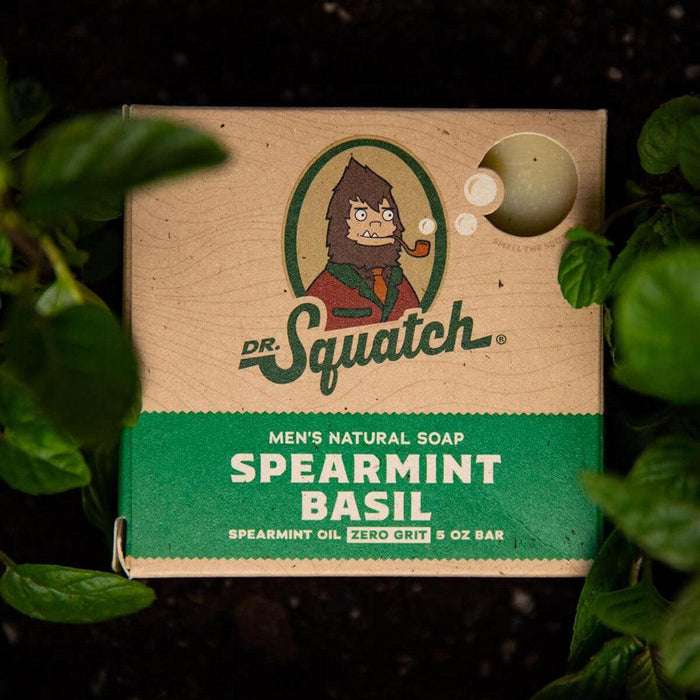 Dr. Squatch : Men's Spearmint Basil Bar Soap -
