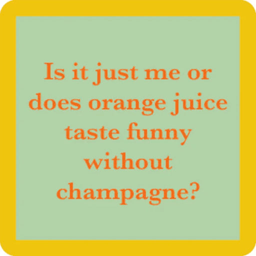 Drinks on Me : Orange Juice Coaster -